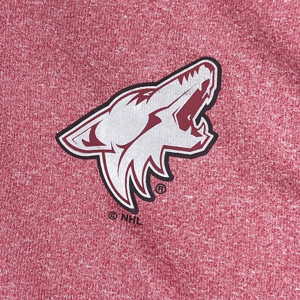 NHL Arizona Coyotes Quarter Zip‎ Pullover Mens XL Maroon Gray Heathered 1145318
